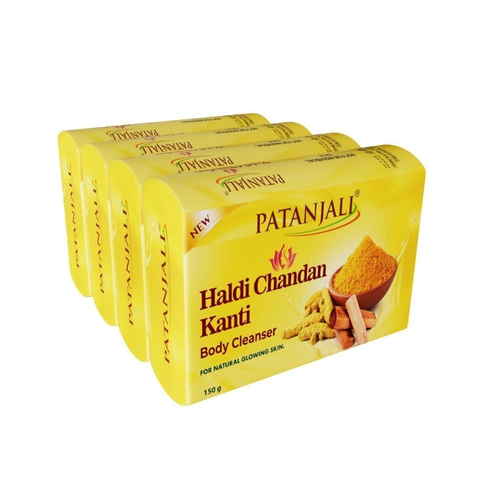 Patanjali Haldi Chandan Kanti Soap (Pack of 4)
