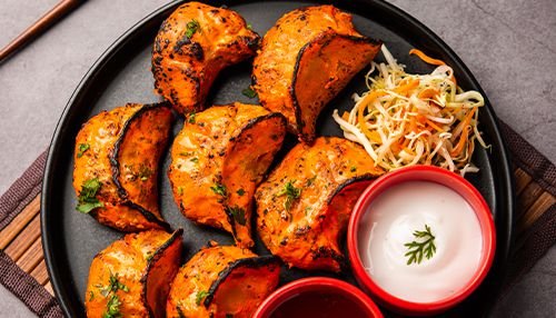 Tandoori Cheese Corn Momos MR